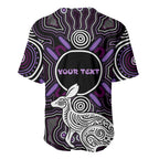 Personalised Aboriginal 50th Birthday Baseball Jersey Kangaroo Indigenous Dot Art Australian Culture