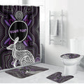 Personalised Aboriginal 50th Birthday Bathroom Set Kangaroo Indigenous Dot Art Australian Culture