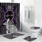 Personalised Aboriginal 50th Birthday Bathroom Set Kangaroo Indigenous Dot Art Australian Culture