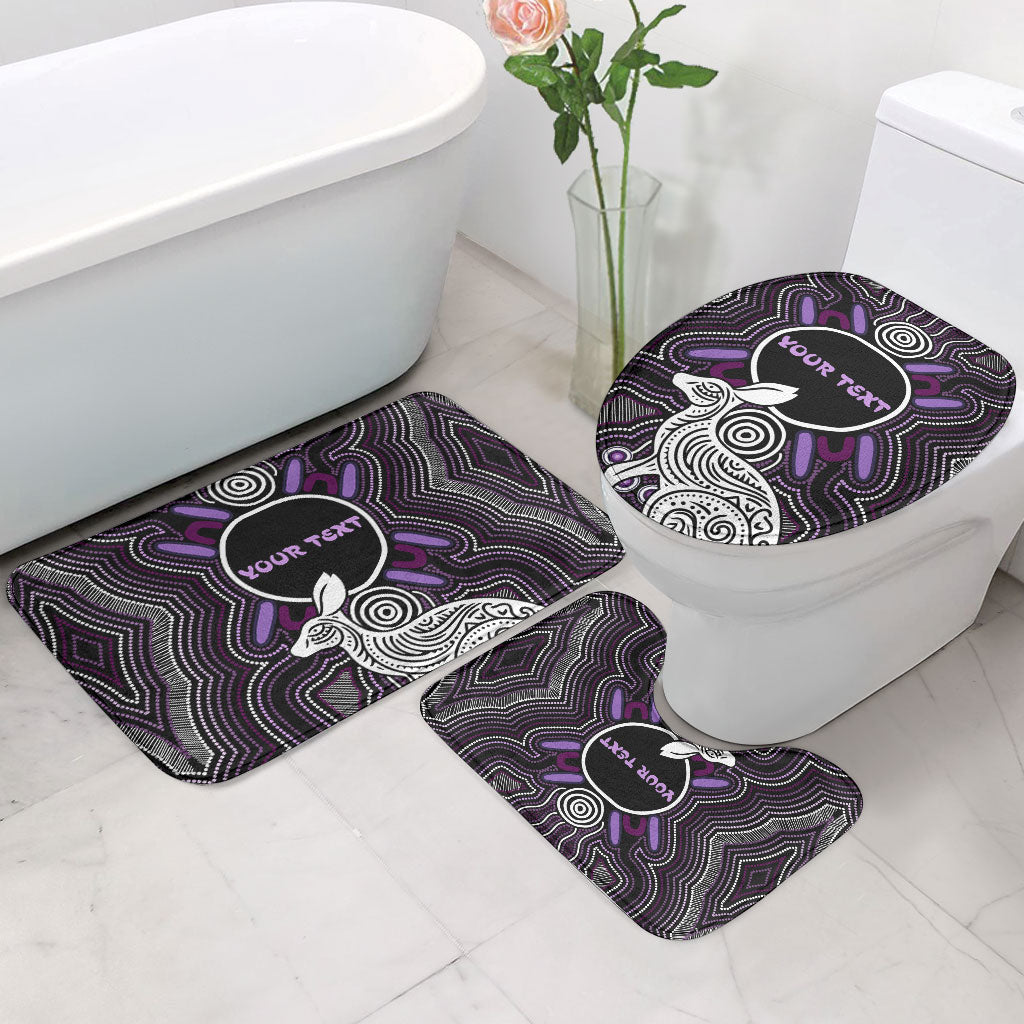 Personalised Aboriginal 50th Birthday Bathroom Set Kangaroo Indigenous Dot Art Australian Culture