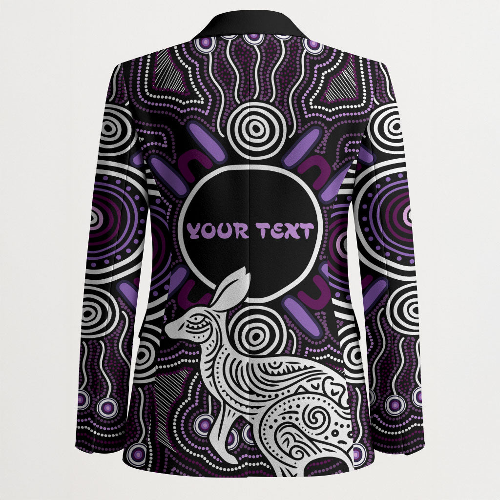 Personalised Aboriginal 50th Birthday Blazer Kangaroo Indigenous Dot Art Australian Culture