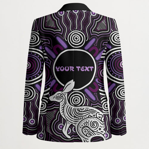 Personalised Aboriginal 50th Birthday Blazer Kangaroo Indigenous Dot Art Australian Culture