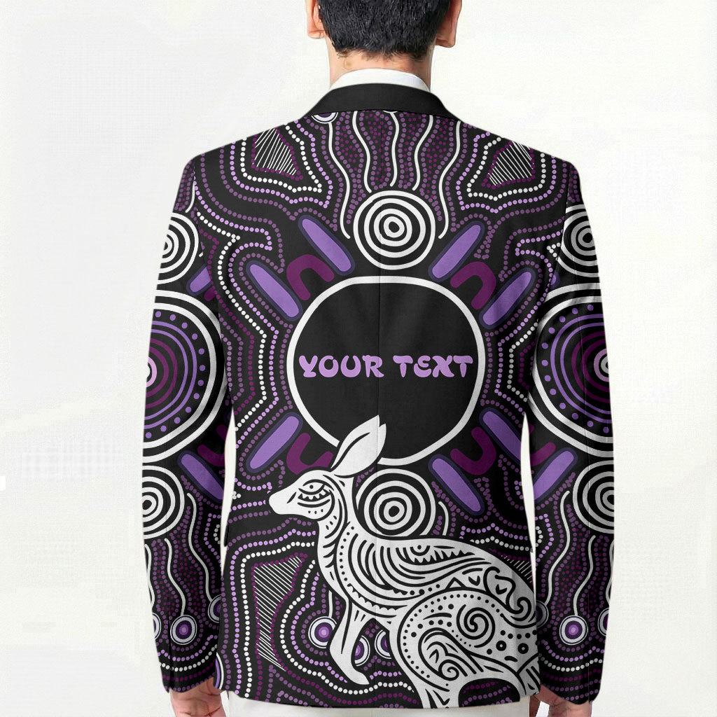 Personalised Aboriginal 50th Birthday Blazer Kangaroo Indigenous Dot Art Australian Culture