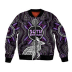 Personalised Aboriginal 50th Birthday Bomber Jacket Kangaroo Indigenous Dot Art Australian Culture