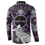 Personalised Aboriginal 50th Birthday Button Sweatshirt Kangaroo Indigenous Dot Art Australian Culture