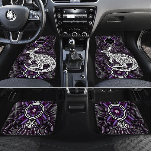Personalised Aboriginal 50th Birthday Car Mats Kangaroo Indigenous Dot Art Australian Culture