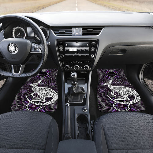 Personalised Aboriginal 50th Birthday Car Mats Kangaroo Indigenous Dot Art Australian Culture