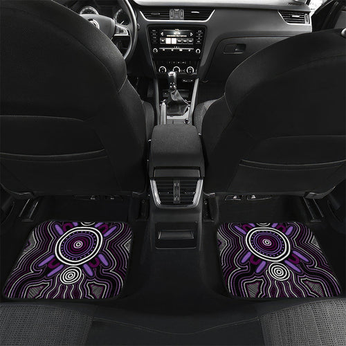 Personalised Aboriginal 50th Birthday Car Mats Kangaroo Indigenous Dot Art Australian Culture