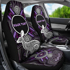 Personalised Aboriginal 50th Birthday Car Seat Cover Kangaroo Indigenous Dot Art Australian Culture