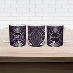 Personalised Aboriginal 50th Birthday Ceramic Mug Kangaroo Indigenous Dot Art Australian Culture