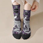 Personalised Aboriginal 50th Birthday Crew Socks Kangaroo Indigenous Dot Art Australian Culture