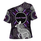 Personalised Aboriginal 50th Birthday Cross Shoulder Shirt Kangaroo Indigenous Dot Art Australian Culture