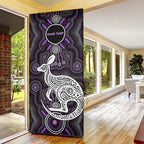 Personalised Aboriginal 50th Birthday Door Cover Kangaroo Indigenous Dot Art Australian Culture