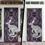 Personalised Aboriginal 50th Birthday Door Cover Kangaroo Indigenous Dot Art Australian Culture