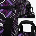 Personalised Aboriginal 50th Birthday Duffle Bag Kangaroo Indigenous Dot Art Australian Culture
