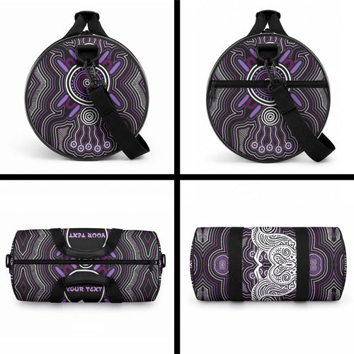 Personalised Aboriginal 50th Birthday Duffle Bag Kangaroo Indigenous Dot Art Australian Culture