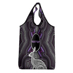 Personalised Aboriginal 50th Birthday Grocery Bag Kangaroo Indigenous Dot Art Australian Culture