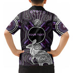 Personalised Aboriginal 50th Birthday Hawaiian Shirt Kangaroo Indigenous Dot Art Australian Culture
