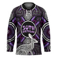 Personalised Aboriginal 50th Birthday Hockey Jersey Kangaroo Indigenous Dot Art Australian Culture