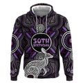 Personalised Aboriginal 50th Birthday Hoodie Kangaroo Indigenous Dot Art Australian Culture