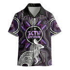 Personalised Aboriginal 50th Birthday Kid Hawaiian Shirt Kangaroo Indigenous Dot Art Australian Culture