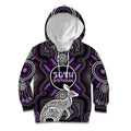 Personalised Aboriginal 50th Birthday Kid Hoodie Kangaroo Indigenous Dot Art Australian Culture