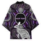 Personalised Aboriginal 50th Birthday Kimono Kangaroo Indigenous Dot Art Australian Culture