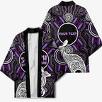 Personalised Aboriginal 50th Birthday Kimono Kangaroo Indigenous Dot Art Australian Culture
