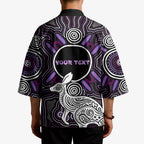 Personalised Aboriginal 50th Birthday Kimono Kangaroo Indigenous Dot Art Australian Culture