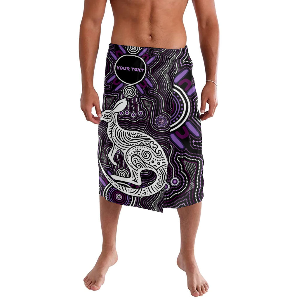 Personalised Aboriginal 50th Birthday Lavalava Kangaroo Indigenous Dot Art Australian Culture
