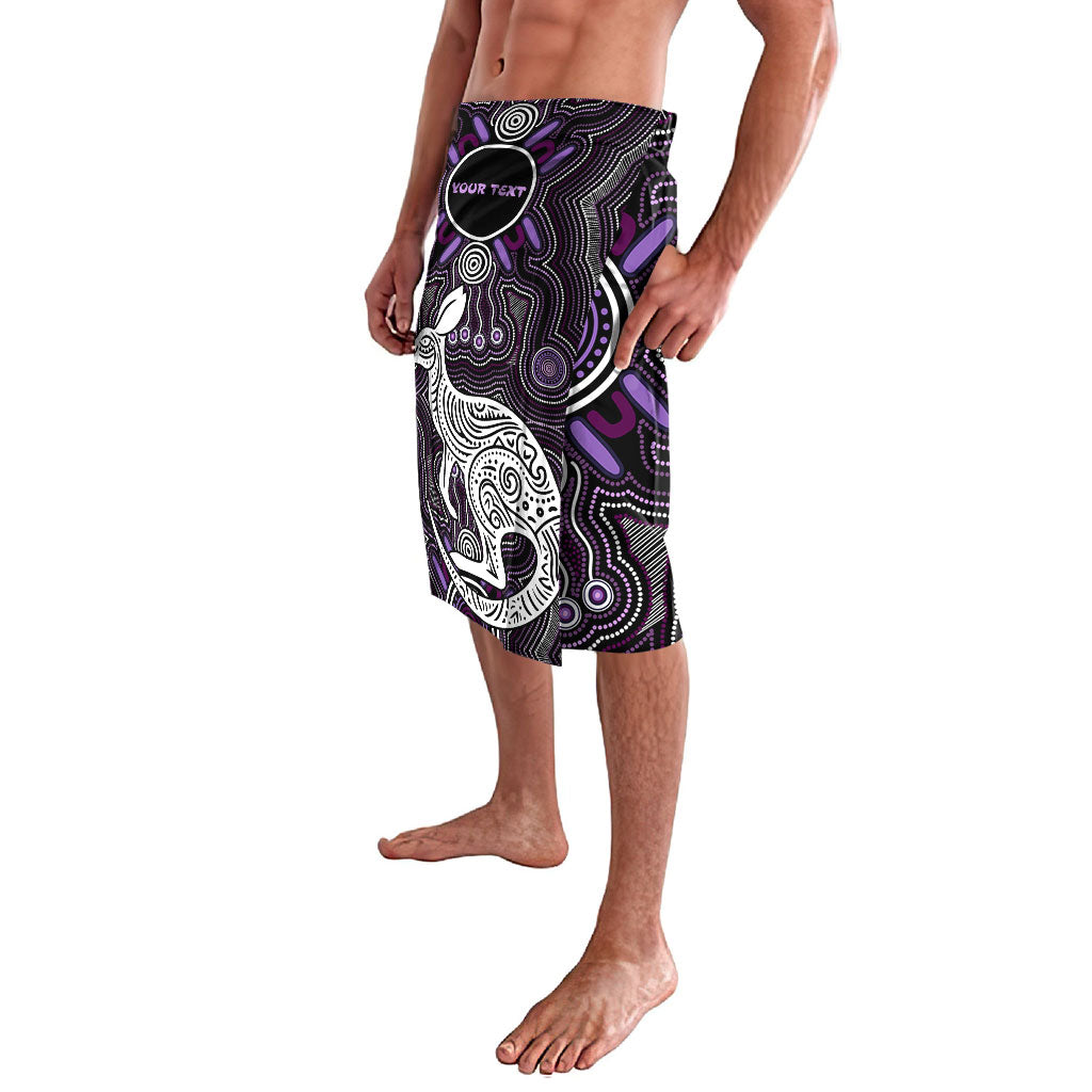 Personalised Aboriginal 50th Birthday Lavalava Kangaroo Indigenous Dot Art Australian Culture