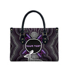Personalised Aboriginal 50th Birthday Leather Bag Kangaroo Indigenous Dot Art Australian Culture