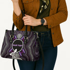 Personalised Aboriginal 50th Birthday Leather Bag Kangaroo Indigenous Dot Art Australian Culture