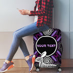 Personalised Aboriginal 50th Birthday Luggage Cover Kangaroo Indigenous Dot Art Australian Culture