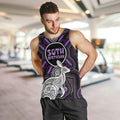 Personalised Aboriginal 50th Birthday Men Tank Top Kangaroo Indigenous Dot Art Australian Culture