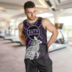 Personalised Aboriginal 50th Birthday Men Tank Top Kangaroo Indigenous Dot Art Australian Culture