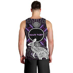 Personalised Aboriginal 50th Birthday Men Tank Top Kangaroo Indigenous Dot Art Australian Culture