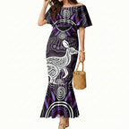 Personalised Aboriginal 50th Birthday Mermaid Dress Kangaroo Indigenous Dot Art Australian Culture