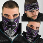 Personalised Aboriginal 50th Birthday Neck Gaiter Kangaroo Indigenous Dot Art Australian Culture