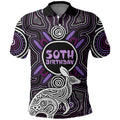Personalised Aboriginal 50th Birthday Polo Shirt Kangaroo Indigenous Dot Art Australian Culture