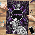 Personalised Aboriginal 50th Birthday Puzzle Kangaroo Indigenous Dot Art Australian Culture