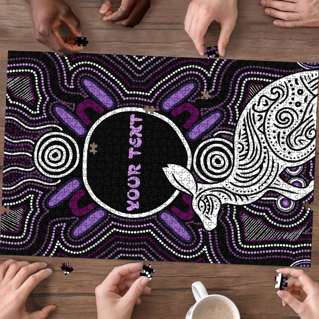 Personalised Aboriginal 50th Birthday Puzzle Kangaroo Indigenous Dot Art Australian Culture