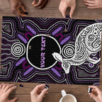 Personalised Aboriginal 50th Birthday Puzzle Kangaroo Indigenous Dot Art Australian Culture