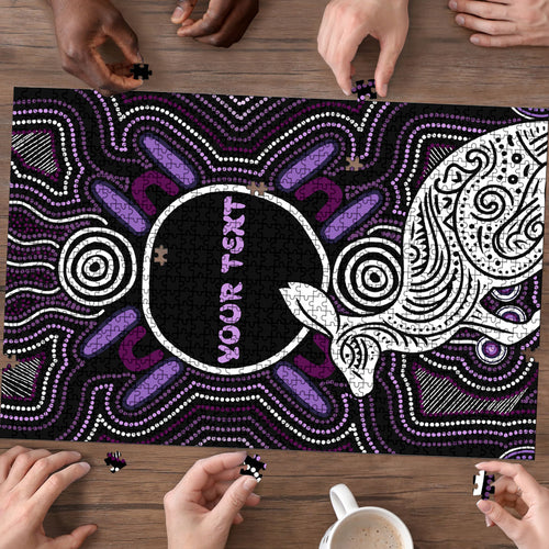 Personalised Aboriginal 50th Birthday Puzzle Kangaroo Indigenous Dot Art Australian Culture