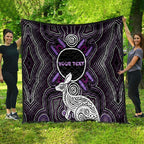Personalised Aboriginal 50th Birthday Quilt Kangaroo Indigenous Dot Art Australian Culture