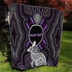 Personalised Aboriginal 50th Birthday Quilt Kangaroo Indigenous Dot Art Australian Culture