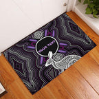 Personalised Aboriginal 50th Birthday Rubber Doormat Kangaroo Indigenous Dot Art Australian Culture