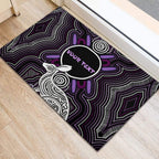 Personalised Aboriginal 50th Birthday Rubber Doormat Kangaroo Indigenous Dot Art Australian Culture