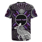 Personalised Aboriginal 50th Birthday Rugby Jersey Kangaroo Indigenous Dot Art Australian Culture