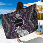 Personalised Aboriginal 50th Birthday Sarong Kangaroo Indigenous Dot Art Australian Culture